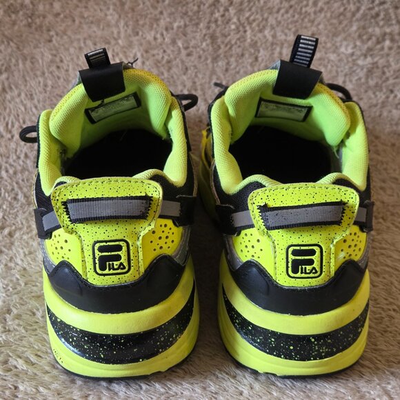 FILA Chunky Sneakers, Men’s US 8 – Neon Yellow - Picture 3 of 5